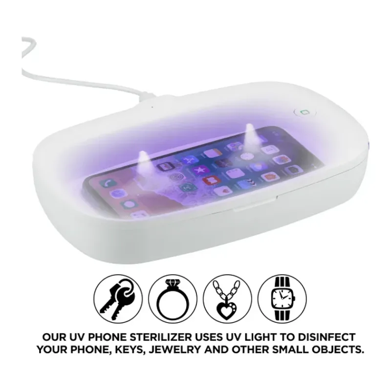 Branded UV-C Light Phone Sanitizer with Wireless Charger — view 3
