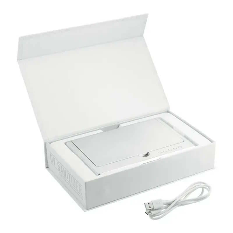 Branded UV Sanitizer Desk Clock with Wireless Charging — view 6
