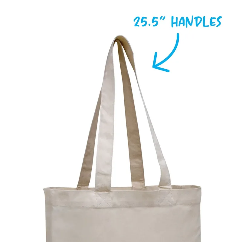 V Natural™ Organic Gusseted Tote Bag — view 1