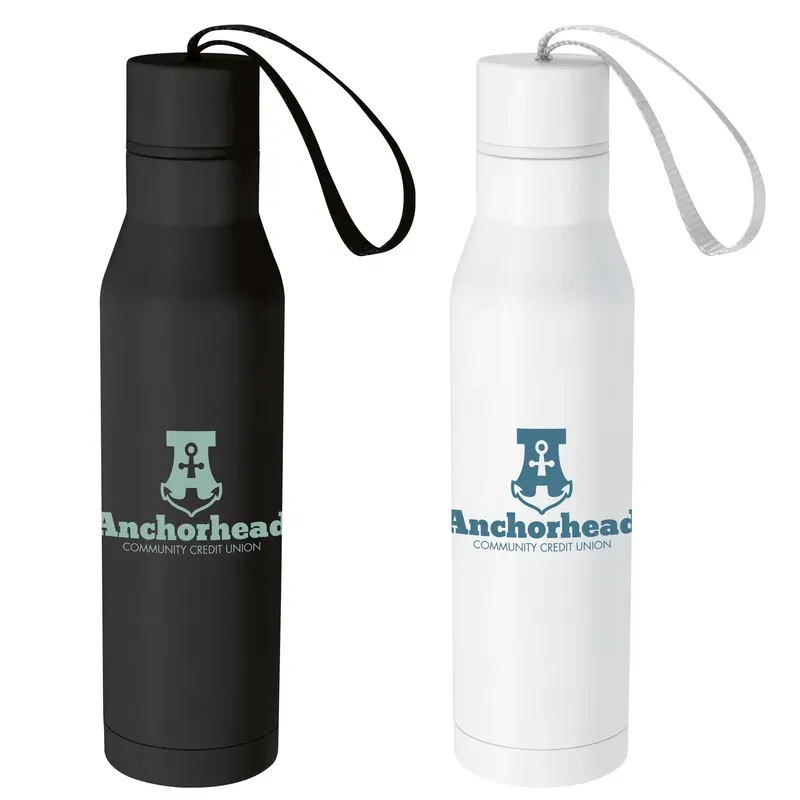 Custom Vacuum Insulated Bottle with Carry Loop - 18 oz.