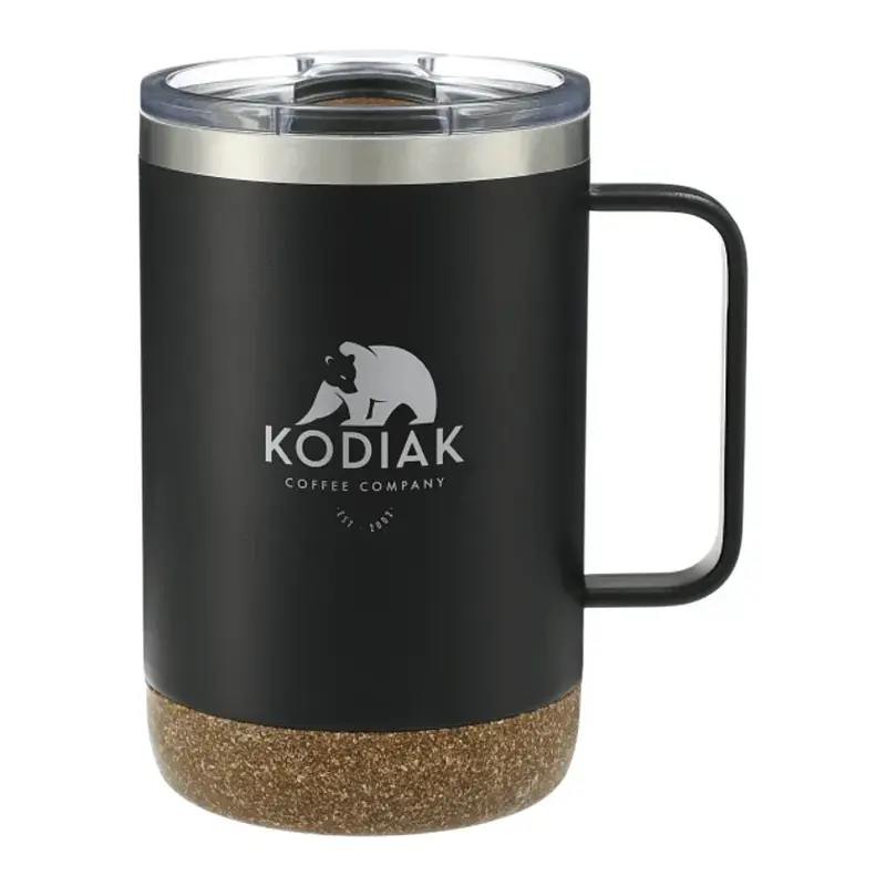 Custom Insulated Camp Mug with Cork Base - 14oz