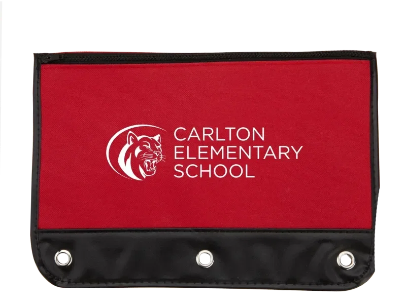 Personalized Varsity School Pouch β view 1
