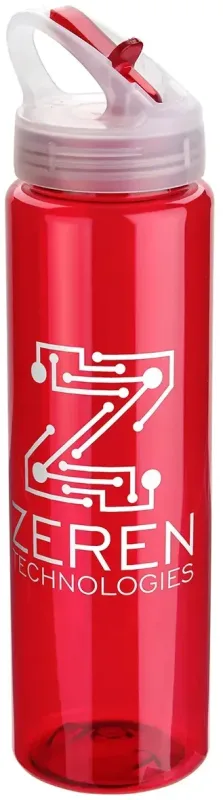 Custom Velo 32 oz PET Bottle with Flip-Up Lid - Personalized Branded Logo — view 2