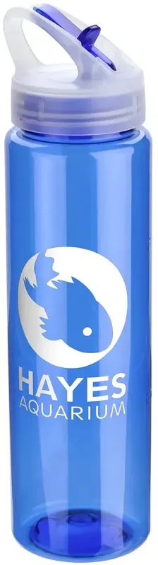 Custom Velo 32 oz PET Bottle with Flip-Up Lid - Personalized Branded Logo — view 6