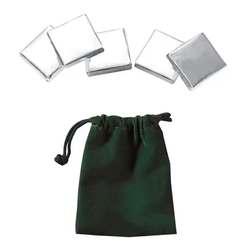 Velour Pouches with Chocolate Coins — view 6