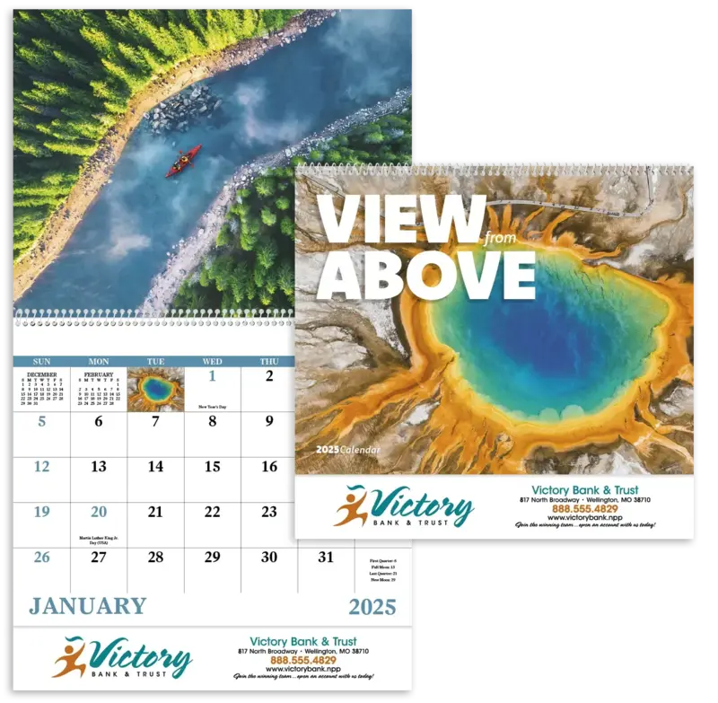 View from Above - Spiral Calendar