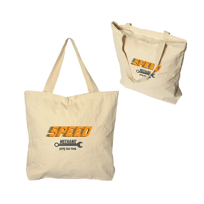 Vineu Cotton Tote With Zipper — view 3