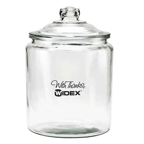 Vintage Gallon Glass Jar with Metal Clasp — view 2