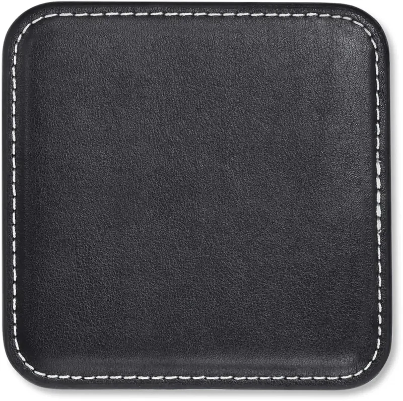 Personalized Leather Coaster — view 2