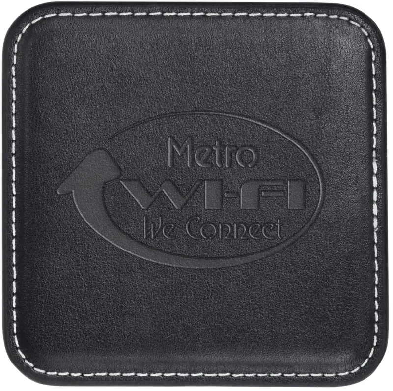 Personalized Leather Coaster — view 5