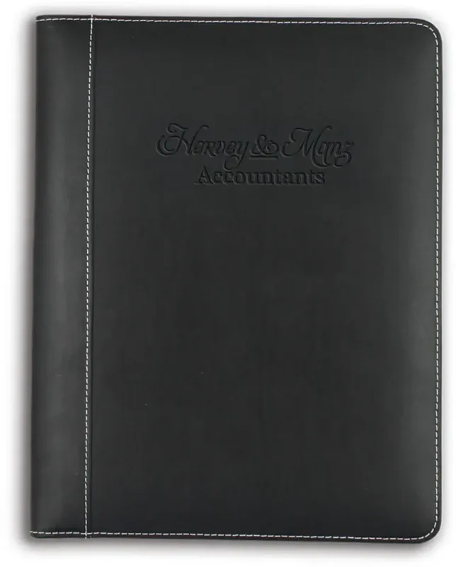 Personalized Vintage Leather Writing Pad — view 4