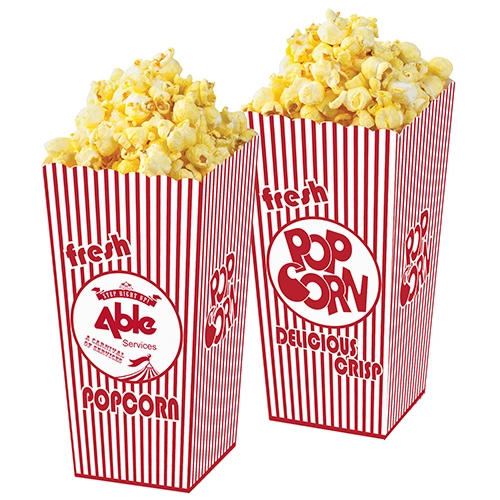 Vintage Style Open-Top Popcorn Box