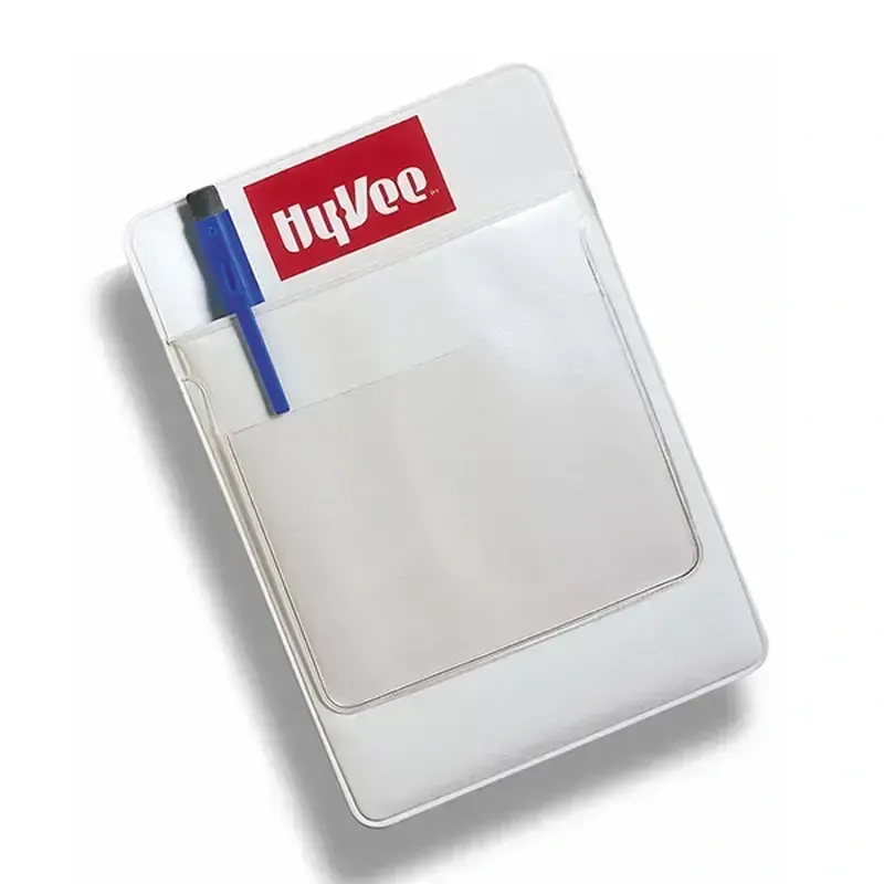 Vinyl Pocket Protector with 3 1/2 x 3 1/2" Clear Flap