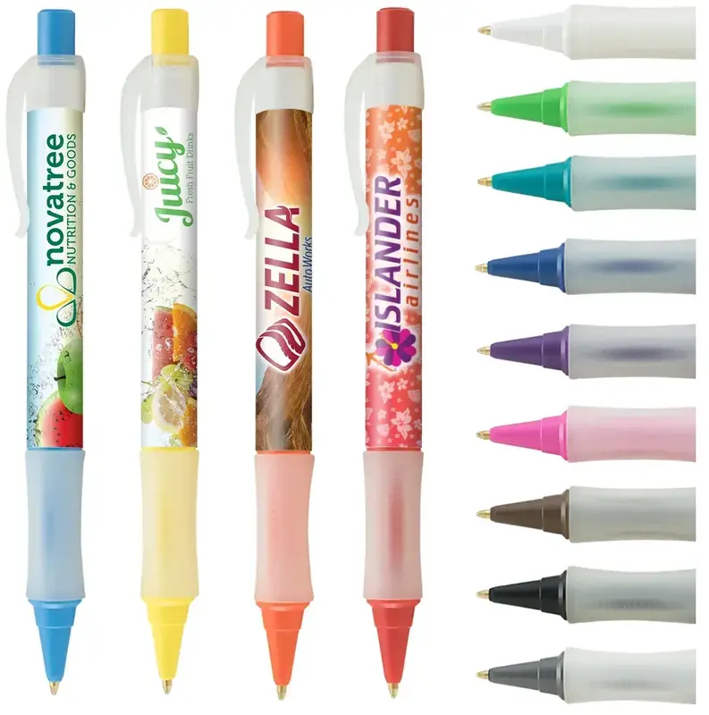 Vision Brights Frost  Click Pen (Black or Blue Ink)