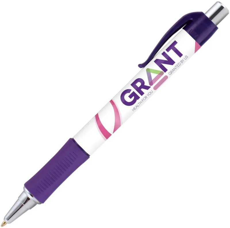 Vision Grip Click Pen with Silver Trim (Black or Blue Ink) — view 24