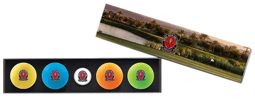 Vivid Customized Golf Ball Set with Hatclip and Ball Marker