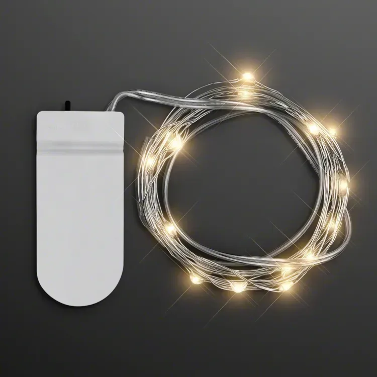 Warm White Crafting Fairy Lights, 20 LEDs, 80" Long — view 2