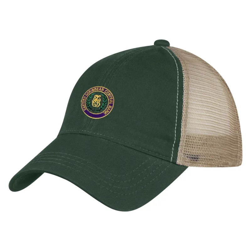 Imprinted Washed Cotton Mesh Back Cap — view 4