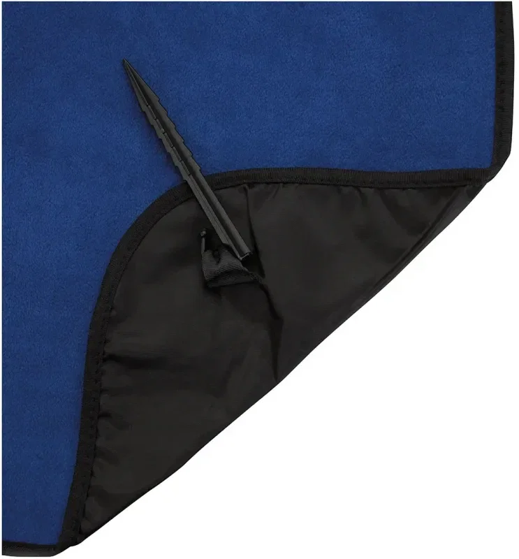 Custom Water Resistant Picnic Blanket with Stakes — view 5