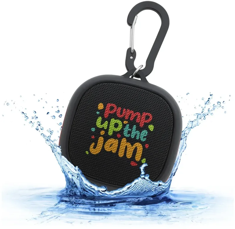 Water-Resistant Speaker with Carabiner — view 6