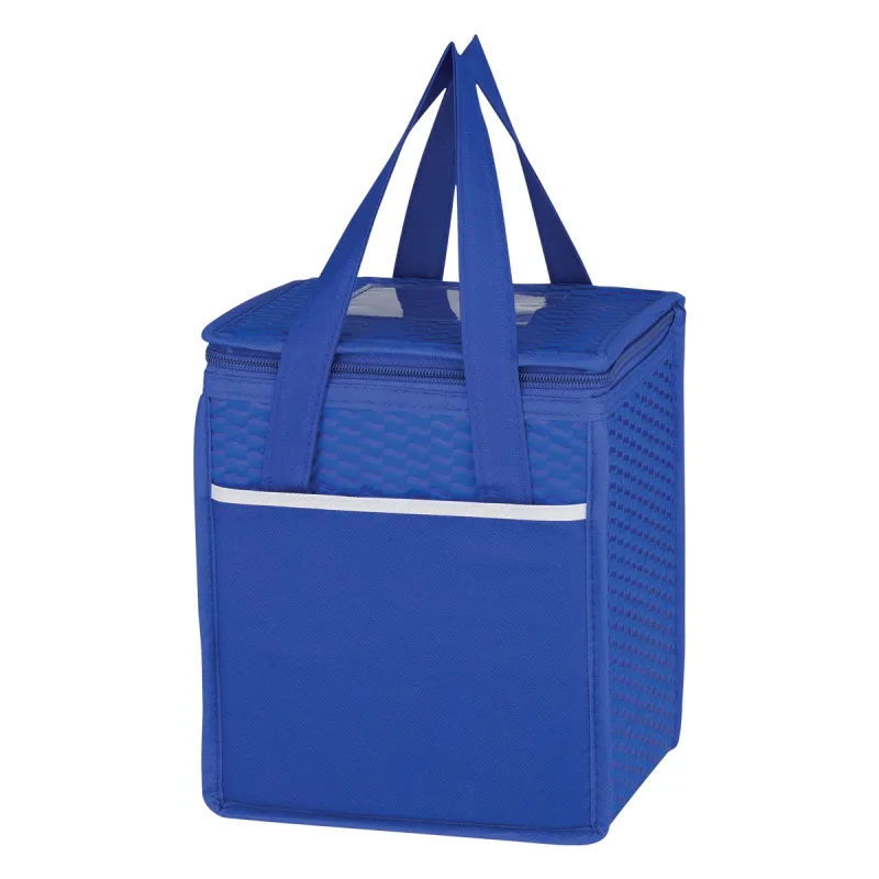 Wave Design Non-Woven Cooler Lunch Bag — view 8