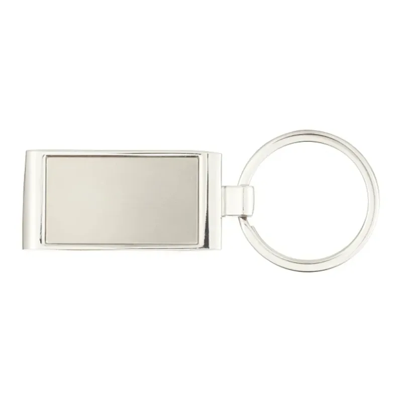 Custom Silver Wave Key Ring - Metal Alloy — view 3