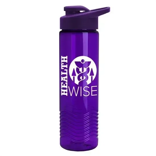 Wave Tritan® Bottle with Drink-Thru Lid (24 oz.) — view 1