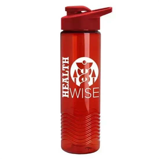 Wave Tritan® Bottle with Drink-Thru Lid (24 oz.) — view 10
