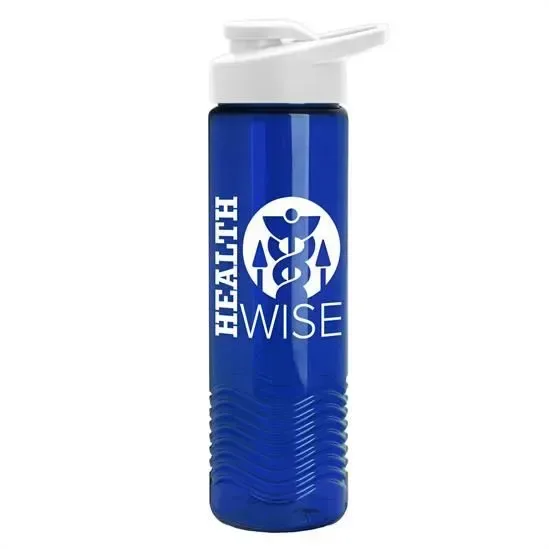 Wave Tritan® Bottle with Drink-Thru Lid (24 oz.) — view 5