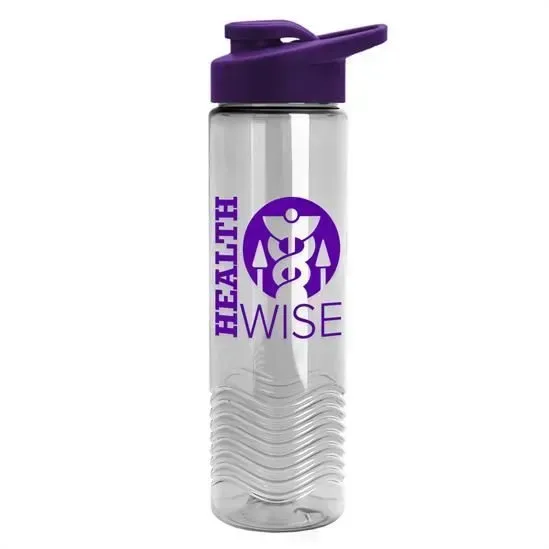 Wave Tritan® Bottle with Drink-Thru Lid (24 oz.) — view 6