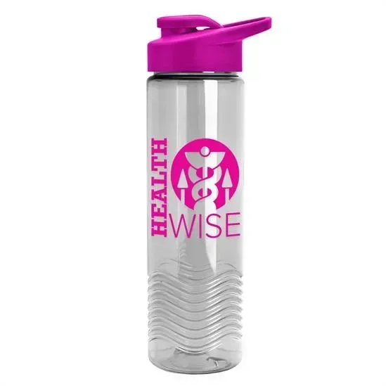 Wave Tritan® Bottle with Drink-Thru Lid (24 oz.) — view 8