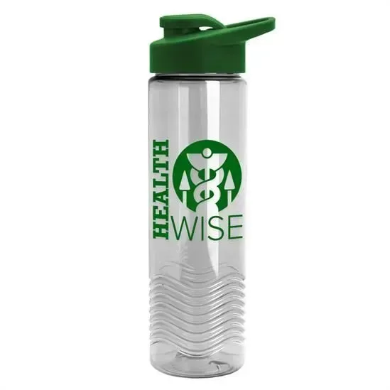 Wave Tritan® Bottle with Drink-Thru Lid (24 oz.) — view 9