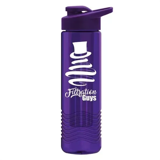 Wave Tritan® Bottle with Drink-Thru Lid and Infuser (24 oz.) — view 4