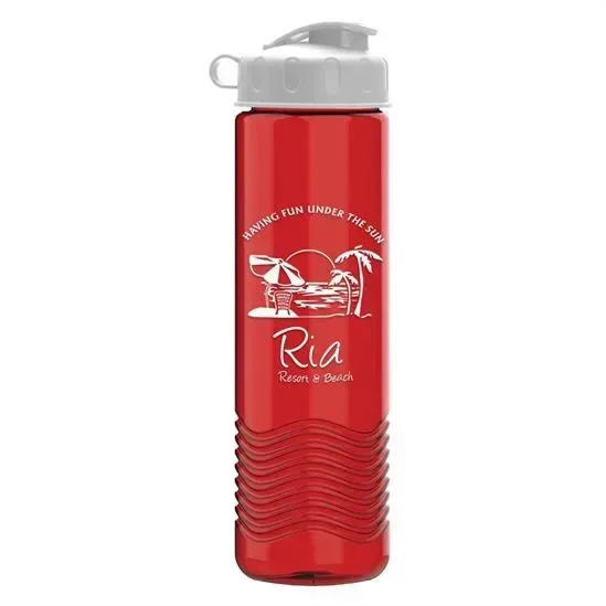 Wave Tritan® Bottle with Flip Lid (24 oz.) — view 1