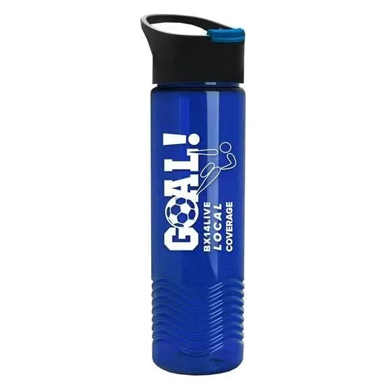 Wave Tritan® Bottle with Pop-Up Lid (24 oz.) — view 5