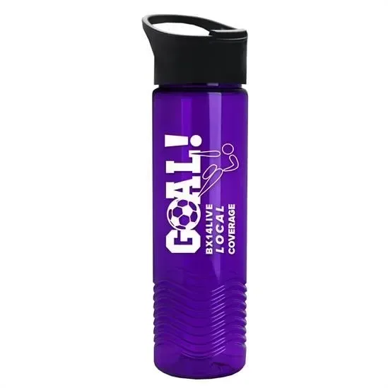 Wave Tritan® Bottle with Pop-Up Lid (24 oz.) — view 6