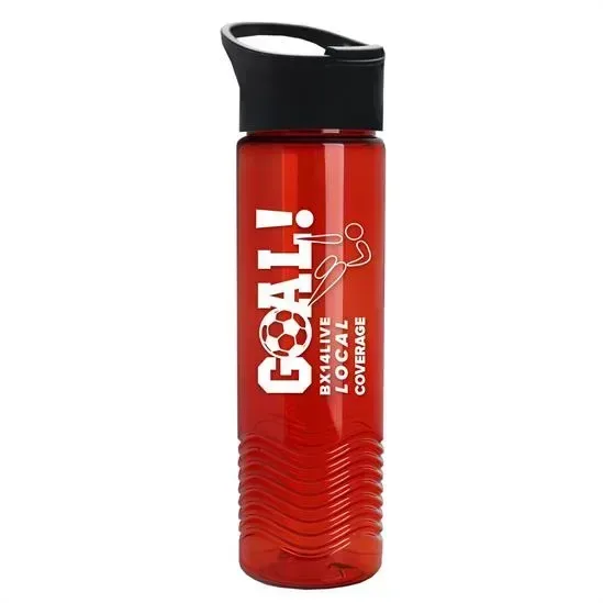 Wave Tritan® Bottle with Pop-Up Lid (24 oz.) — view 7