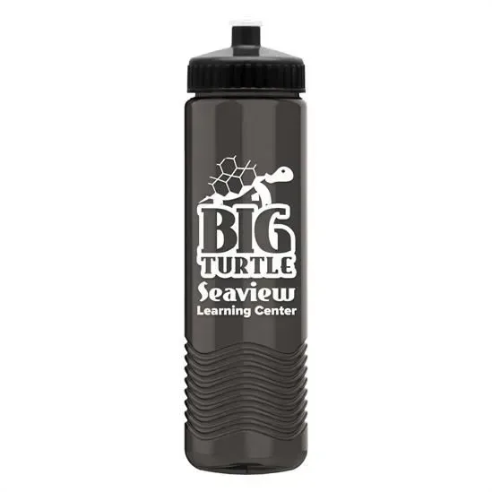 Wave Tritan® Bottle with Push-Pull Lid (24 oz.) — view 3