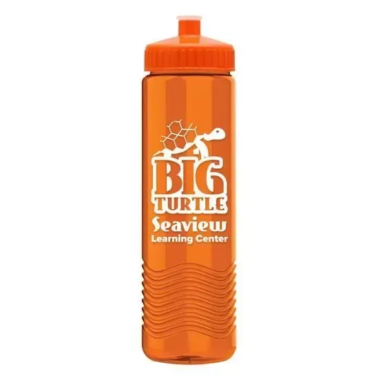 Wave Tritan® Bottle with Push-Pull Lid (24 oz.) — view 4