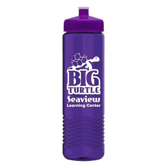 Wave Tritan® Bottle with Push-Pull Lid (24 oz.) — view 6