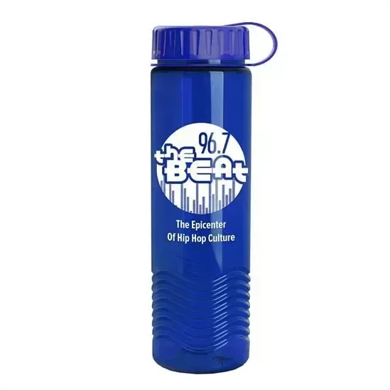 Wave Tritan® Bottle with Tethered Lid (24 oz.) — view 10