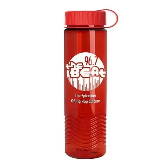 Wave Tritan® Bottle with Tethered Lid (24 oz.) — view 8