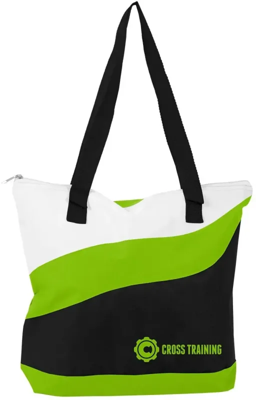 Wave Zippered Tote Bag β view 1