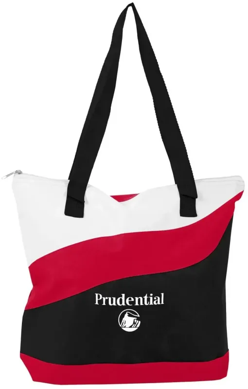 Wave Zippered Tote Bag — view 3