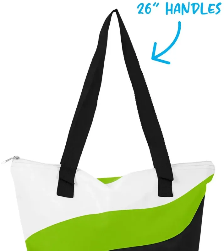 Wave Zippered Tote Bag — view 4