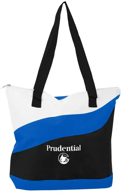 Wave Zippered Tote Bag — view 6