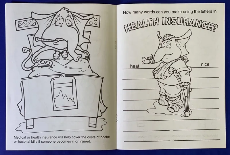 We All Need Insurance Coloring Book β view 1