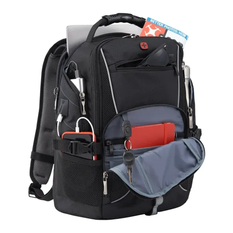 Custom Branded Wenger Pro II Computer Backpack - 17" — view 3