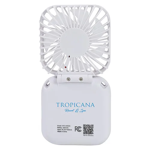 Whirlwind Mini Folding Rechargeable Fan with Lanyard — view 5