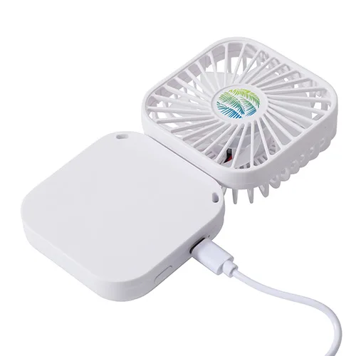 Whirlwind Mini Folding Rechargeable Fan with Lanyard — view 2